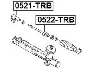 ASVA 0521-TRB skersinės vairo trauklės galas 
 Vairavimas -> Vairo mechanizmo sujungimai
4546412, 5L8Z 3A130 AA, EC01-32-280