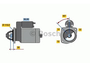 BOSCH 0 001 262 008 starteris 
 Elektros įranga -> Starterio sistema -> Starteris
5801441814