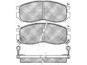 BSF 10787 stabdžių trinkelių rinkinys, diskinis stabdys 
 Techninės priežiūros dalys -> Papildomas remontas
MB699174, MB699266, MB699702, MB858375