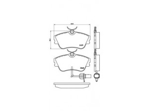 BREMBO P 85 050 stabdžių trinkelių rinkinys, diskinis stabdys 
 Techninės priežiūros dalys -> Papildomas remontas
7D0698151B, 7D0698151G