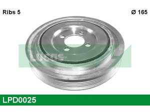 LUCAS ENGINE DRIVE LPD0025 skriemulys, alkūninis velenas 
 Diržinė pavara -> Dirželio skriemulys
46819147, 55200498, 5614438, 93177317