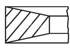 MAHLE ORIGINAL 011 RS 10101 0N2 stūmoklio žiedų komplektas 
 Variklis -> Cilindrai/stūmokliai