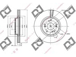 DJ PARTS BD1344 stabdžių diskas 
 Dviratė transporto priemonės -> Stabdžių sistema -> Stabdžių diskai / priedai
45251-SEA-E30, 45251SEAE30