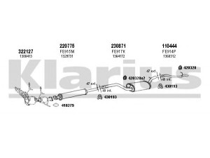 KLARIUS 361825E išmetimo sistema 
 Išmetimo sistema -> Išmetimo sistema, visa
