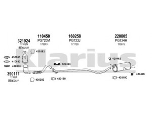 KLARIUS 630891E išmetimo sistema 
 Išmetimo sistema -> Išmetimo sistema, visa