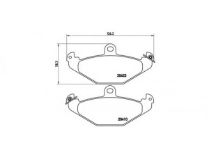 BREMBO P 68 017 stabdžių trinkelių rinkinys, diskinis stabdys 
 Techninės priežiūros dalys -> Papildomas remontas
4762999, 6025308186, 7701203124