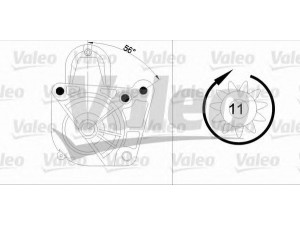VALEO 455959 starteris 
 Elektros įranga -> Starterio sistema -> Starteris
M1T85681, 23300-00QAC, 2330000QAC