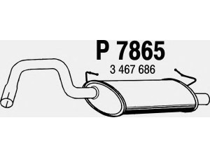 FENNO P7865 galinis duslintuvas 
 Išmetimo sistema -> Duslintuvas
3467686