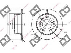 DJ PARTS BD1374 stabdžių diskas 
 Dviratė transporto priemonės -> Stabdžių sistema -> Stabdžių diskai / priedai
58411-3E300, 584113E300