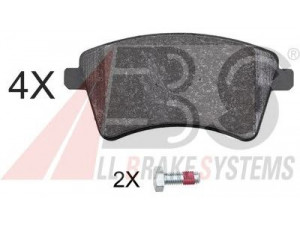 A.B.S. 37935 stabdžių trinkelių rinkinys, diskinis stabdys 
 Techninės priežiūros dalys -> Papildomas remontas
4154210310, 4154210610, 4154300022