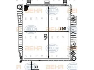 HELLA 8MK 376 721-101 radiatorius, variklio aušinimas 
 Aušinimo sistema -> Radiatorius/alyvos aušintuvas -> Radiatorius/dalys
170 500 04 02, A 170 500 04 02