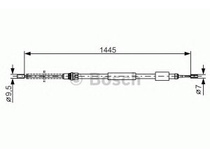 BOSCH 1 987 477 151 trosas, stovėjimo stabdys 
 Stabdžių sistema -> Valdymo svirtys/trosai
4745 66, 4745 66