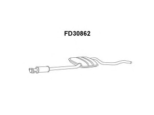 VENEPORTE FD30862 vidurinis duslintuvas 
 Išmetimo sistema -> Duslintuvas
5024020, 6151619, 6160930, 6162053
