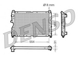DENSO DRM09130 radiatorius, variklio aušinimas 
 Aušinimo sistema -> Radiatorius/alyvos aušintuvas -> Radiatorius/dalys
46404422, 60610873, 7736950, 7782943