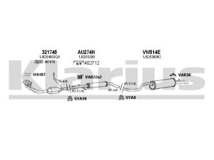 KLARIUS 780078U išmetimo sistema 
 Išmetimo sistema -> Išmetimo sistema, visa