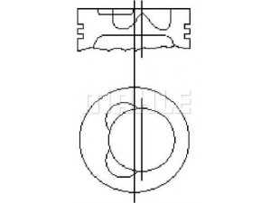 MAHLE ORIGINAL S65000 stūmoklis