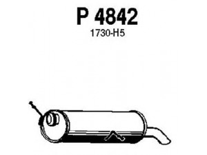 FENNO P4842 galinis duslintuvas 
 Išmetimo sistema -> Duslintuvas
1726-SH, 1726-VZ, 1730-H5, 1726-SH