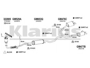 KLARIUS 391756U išmetimo sistema 
 Išmetimo sistema -> Išmetimo sistema, visa