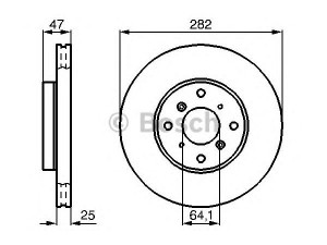 BOSCH 0 986 478 982 stabdžių diskas 
 Stabdžių sistema -> Diskinis stabdys -> Stabdžių diskas
45251-S1A-G00