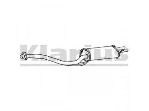 KLARIUS HA117C galinis duslintuvas 
 Išmetimo sistema -> Duslintuvas
18307SD4305, 18307SD4B04