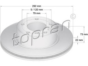 TOPRAN 500 945 stabdžių diskas 
 Dviratė transporto priemonės -> Stabdžių sistema -> Stabdžių diskai / priedai
3411 6 764 641, 6 764 641