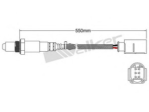 WALKER PRODUCTS 250-25091 lambda jutiklis 
 Variklis -> Variklio elektra
0065424918