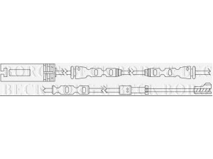 BORG & BECK BWL3114 įspėjimo kontaktas, stabdžių trinkelių susidėvėjimas 
 Stabdžių sistema -> Susidėvėjimo indikatorius, stabdžių trinkelės
34 35 6 792 559