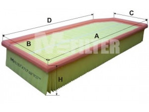 MFILTER K 717 oro filtras 
 Techninės priežiūros dalys -> Techninės priežiūros intervalai
611 094 00 04, 611 094 01 04, 613 094 00 04