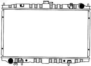 SAKURA  Automotive 1341-0256 radiatorius, variklio aušinimas