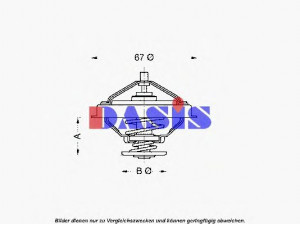 AKS DASIS 750931N termostatas, aušinimo skystis 
 Aušinimo sistema -> Termostatas/tarpiklis -> Thermostat