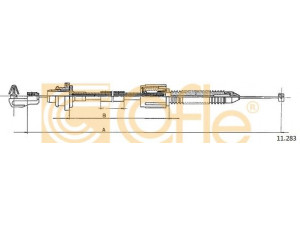 COFLE 11.0283 akceleratoriaus trosas 
 Variklis -> Oro tiekimas -> Akceleratoriaus trosas/jungtis
7700814767