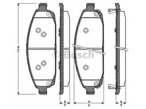 BOSCH 0 986 TB3 027 stabdžių trinkelių rinkinys, diskinis stabdys 
 Techninės priežiūros dalys -> Papildomas remontas
05080 868AA, 5080 868AA