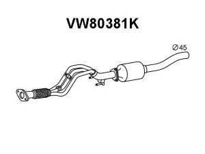 VENEPORTE VW80381K katalizatoriaus keitiklis 
 Išmetimo sistema -> Katalizatoriaus keitiklis
6Q0254500PX
