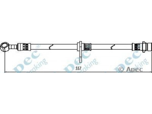 APEC braking HOS3992 stabdžių žarnelė 
 Stabdžių sistema -> Stabdžių žarnelės
01465TR0A00