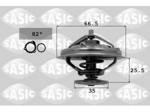 SASIC 3306074 termostatas, aušinimo skystis 
 Aušinimo sistema -> Termostatas/tarpiklis -> Thermostat
077121113C, 077121113D, 077121113C