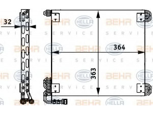 HELLA 8FC 351 317-471 kondensatorius, oro kondicionierius 
 Oro kondicionavimas -> Kondensatorius
92110-9X400