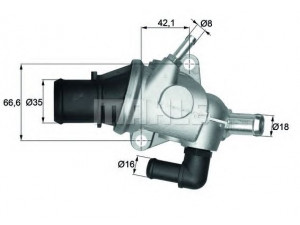 BEHR TI 125 88 termostatas, aušinimo skystis 
 Aušinimo sistema -> Termostatas/tarpiklis -> Thermostat
60653946, 60814382