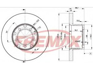 FREMAX BD-4281 stabdžių diskas 
 Stabdžių sistema -> Diskinis stabdys -> Stabdžių diskas
601 420 0372, 601 421 0172, 601 421 0312