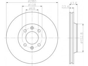 HELLA PAGID 8DD 355 102-081 stabdžių diskas 
 Stabdžių sistema -> Diskinis stabdys -> Stabdžių diskas
4002150, 8966962, 8970709