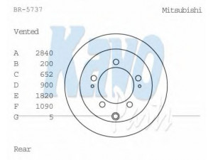 KAVO PARTS BR-5737 stabdžių diskas 
 Stabdžių sistema -> Diskinis stabdys -> Stabdžių diskas
AW332010