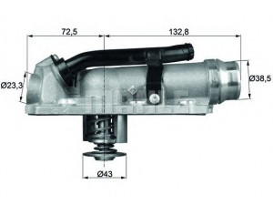 MAHLE ORIGINAL TM 7 105 termostatas, aušinimo skystis 
 Aušinimo sistema -> Termostatas/tarpiklis -> Thermostat
07D 121 111 P