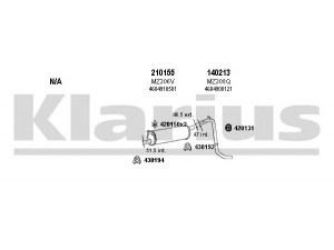 KLARIUS 600201E išmetimo sistema 
 Išmetimo sistema -> Išmetimo sistema, visa