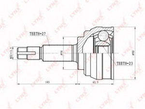 LYNXauto CO-5707 jungčių komplektas, kardaninis velenas
39100-0E410, 39100-0E415, 39100-64E15