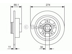 BOSCH 0 986 479 009 stabdžių diskas 
 Dviratė transporto priemonės -> Stabdžių sistema -> Stabdžių diskai / priedai
43 20 000 07R