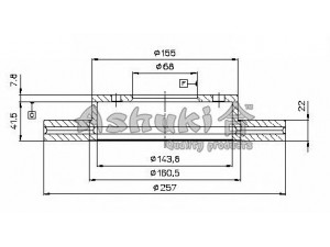 ASHUKI N013-77 stabdžių diskas 
 Stabdžių sistema -> Diskinis stabdys -> Stabdžių diskas
0 986 478 567/BOSCH, 09.5449.14/BREMBO
