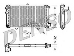DENSO DRM07001 radiatorius, variklio aušinimas 
 Aušinimo sistema -> Radiatorius/alyvos aušintuvas -> Radiatorius/dalys
95593182, 95593182