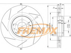 FREMAX BD-3063 stabdžių diskas 
 Stabdžių sistema -> Diskinis stabdys -> Stabdžių diskas
5290537AA, 5290537AB