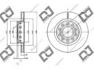DJ PARTS BD1920 stabdžių diskas 
 Dviratė transporto priemonės -> Stabdžių sistema -> Stabdžių diskai / priedai
4Z7615601