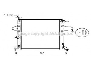 AVA QUALITY COOLING OL2272 radiatorius, variklio aušinimas 
 Aušinimo sistema -> Radiatorius/alyvos aušintuvas -> Radiatorius/dalys
09202492, 90570725