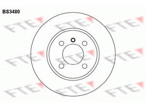 FTE BS3480 stabdžių diskas 
 Stabdžių sistema -> Diskinis stabdys -> Stabdžių diskas
34 11 1 154 749, 34 11 1 154 750